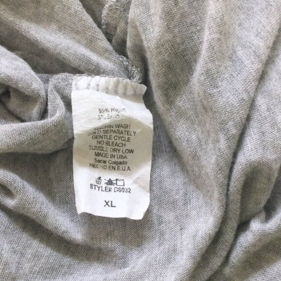 Acting Pro Gray Gold Sequins Deer Shirt XL Holiday Christmas Blingy Boutique Top - Picture 9 of 11